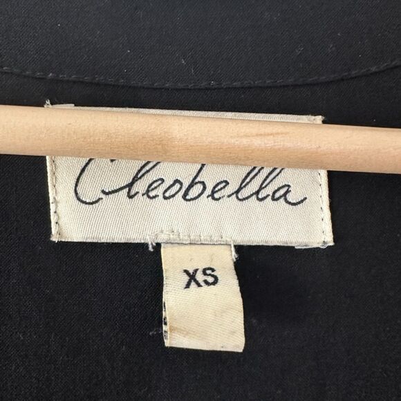 Cleobella‎ Womens Dalla Maxi Kimono Lace Knit Crochet Coverup Black Size XS - Picture 5 of 8